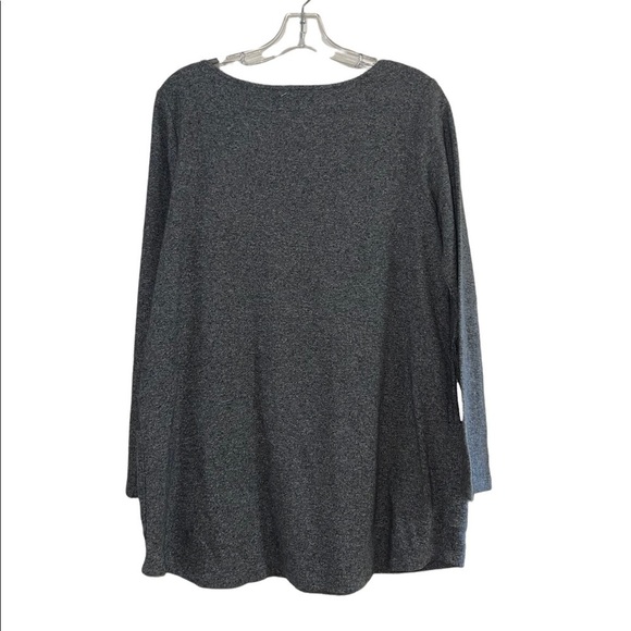 Pure Jill Women's Gray, Long Sleeve, Scoop neck w/ Front pockets Tunic. Size Med - Picture 3 of 5